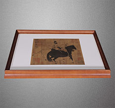 日喀则书画装裱配框服务案例